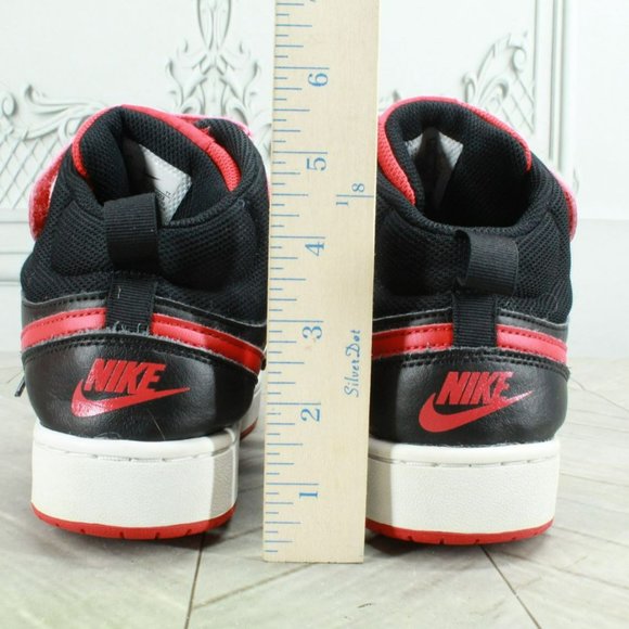 Nike Court Borough Mid 2 Multicolor Leather Basketball Sneakers Shoes Sz 6 Youth - Picture 6 of 9